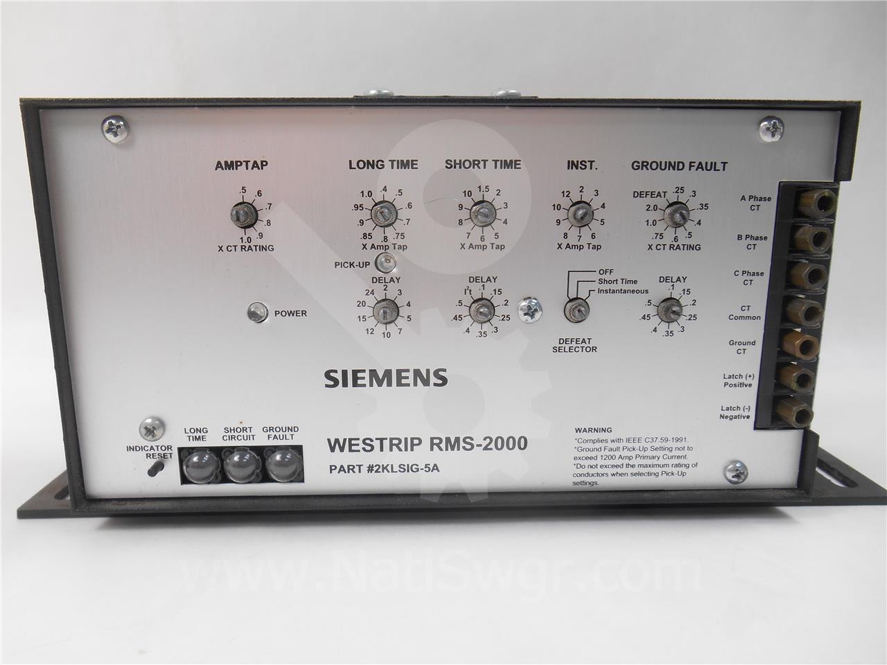 800 Amps WH Ds-206 Mo/do Westrip Rms-2000 Lsig, 600 Amps Ct, Dual Switch Bell Alarm - Image 2