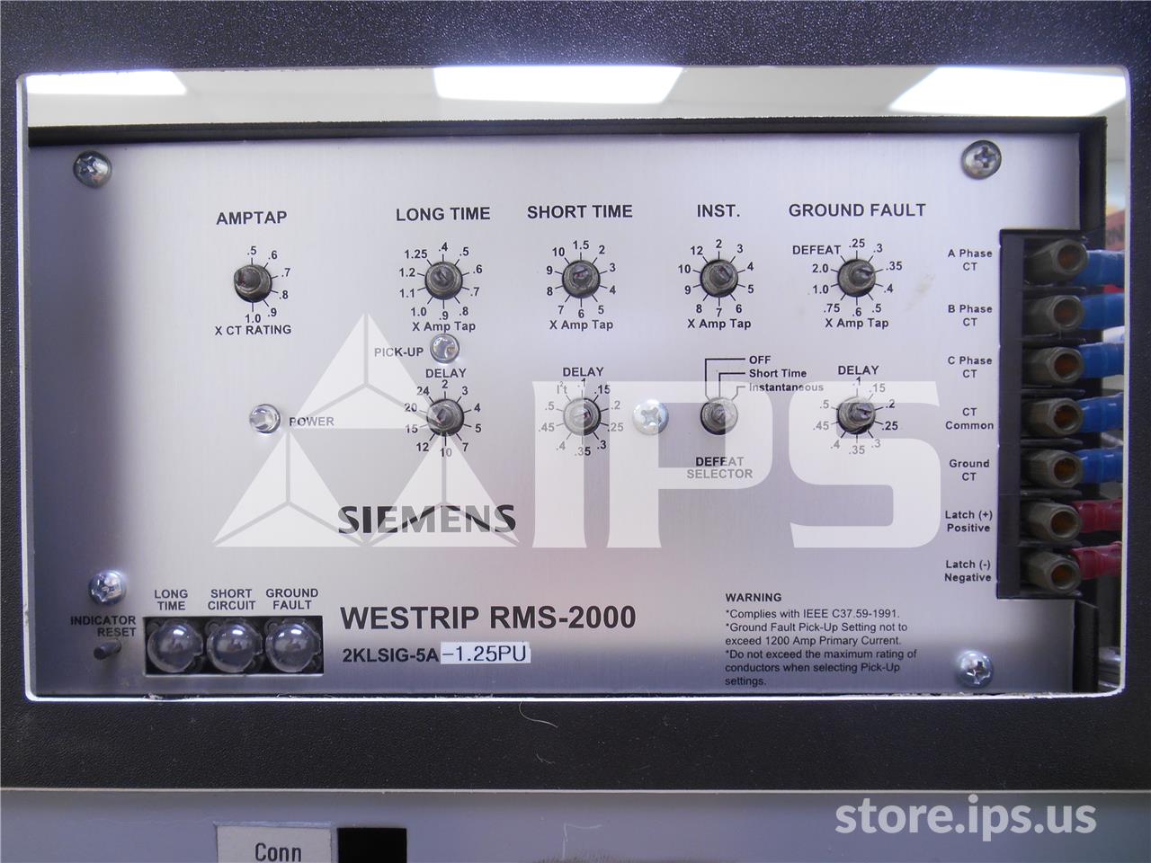 800 Amps WH Ds-206 Mo/do Westrip Rms-2000 Lsig, 600 Amps Ct, Dual Switch Bell Alarm - Image 3