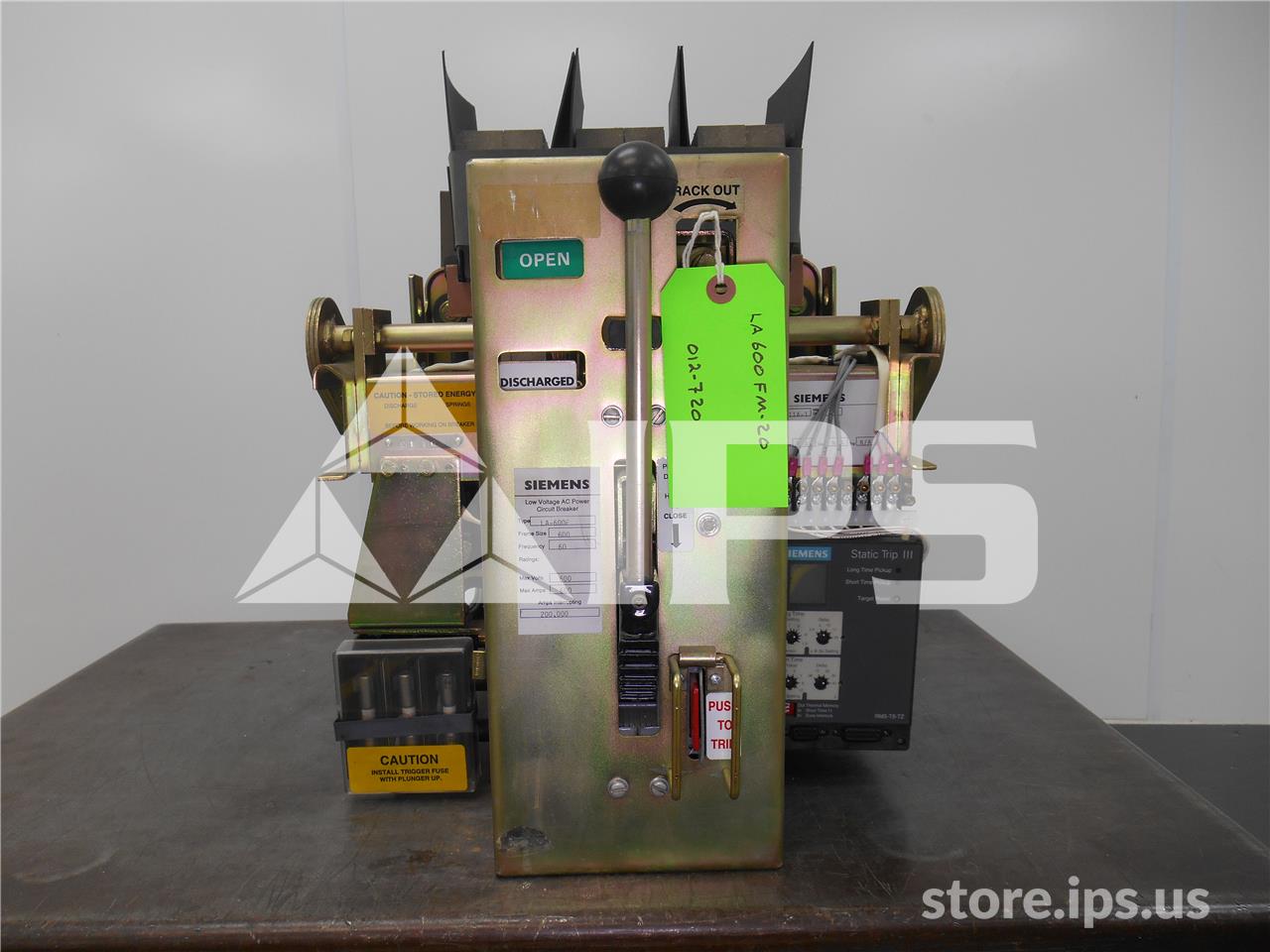 600 Amps AC La-600f Mo/do Static Trip Iii Ls, 600 Amps Ct, 800 Amps Fuse - Image 1