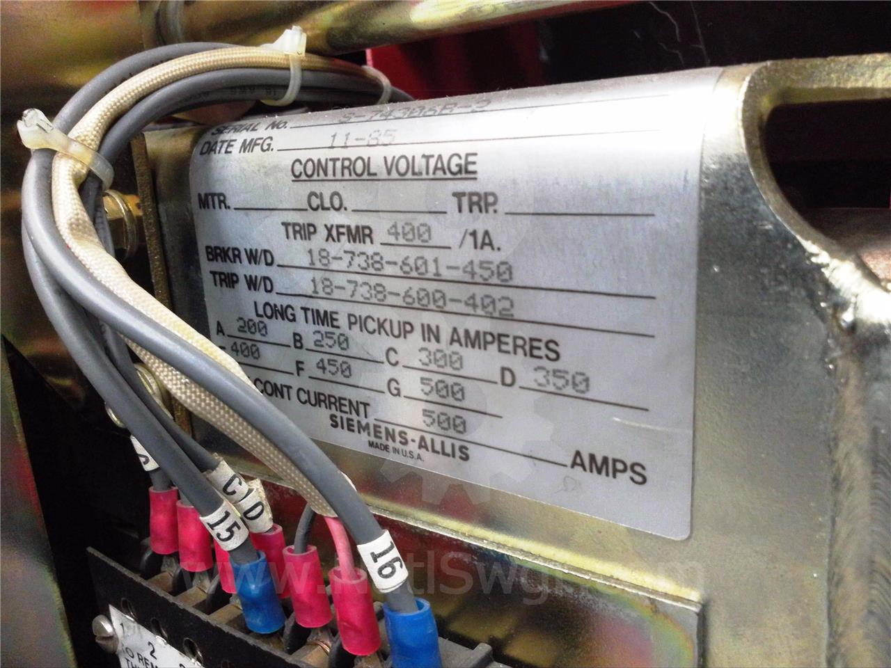 800 Amps Sa Rlf-800 Mo/do Static Trip Ii Lsig, 400 Amps Ct, 800 Amps Fuse - Image 6