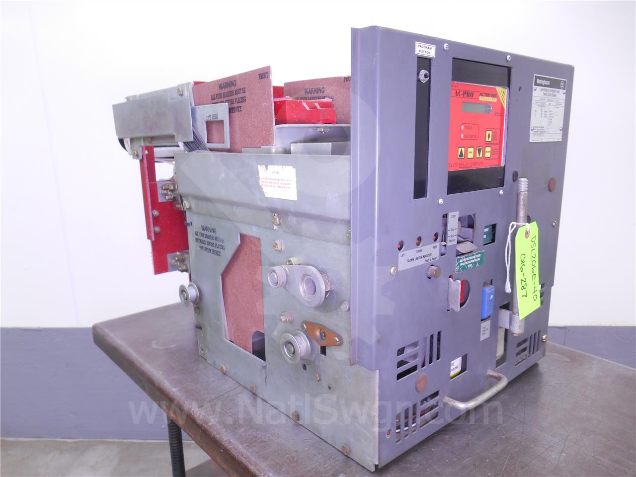 800 Amps WH Dsl-206 Eo/do 125 Volts DC Control, AC Pro Qt Lsig, 200- 600 Amps Ct, 2000 Amps Fuse - Image 8