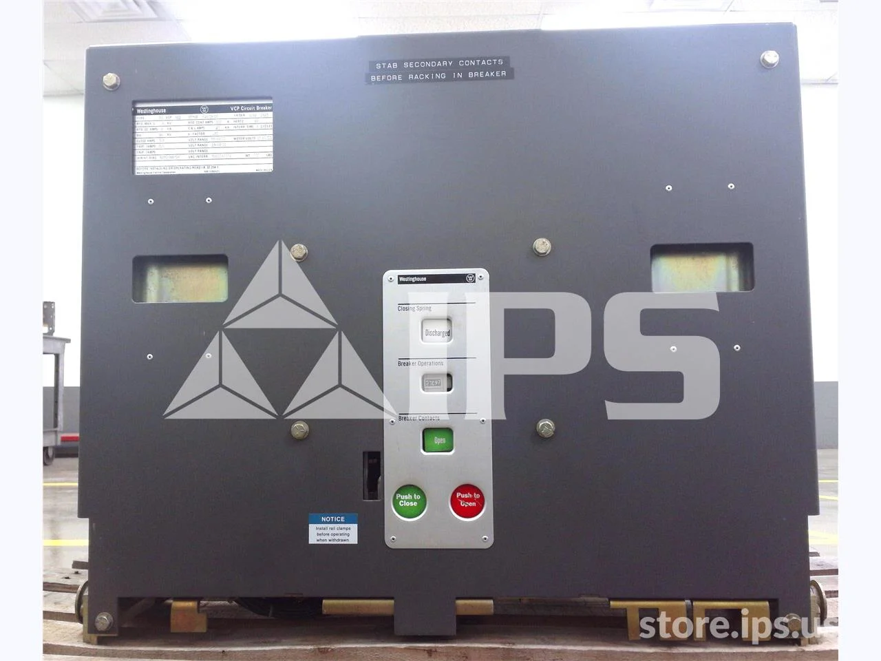 1200 Amps WH 150vcp 500 (150vcp 500) 125 Volts DC Charge, 48 Volts DC Close/trip, 18k Amps Sc, Bottle# - Image 1