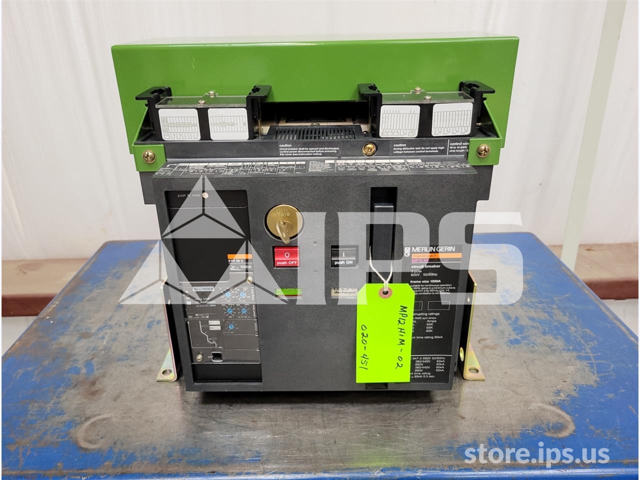 1200 Amps Square D Merlin Gerin Mp12 H1 Mo/bi 120 Volts AC Shunt Trip, Str58up Lsi, 1200 Amps Rp - Image 1