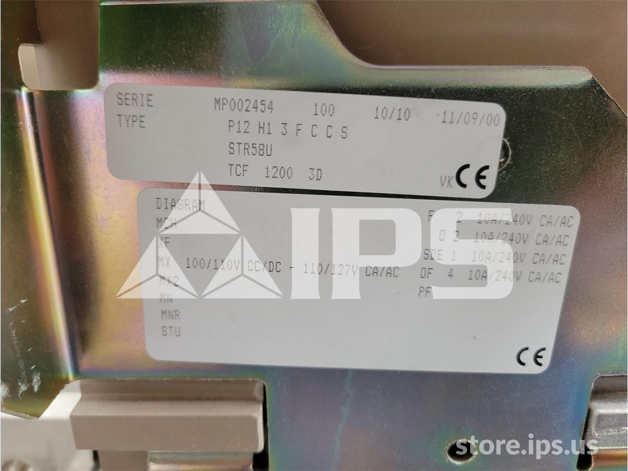 1200 Amps Square D Merlin Gerin Mp12 H1 Mo/bi 120 Volts AC Shunt Trip, Str58up Lsi, 1200 Amps Rp - Image 4