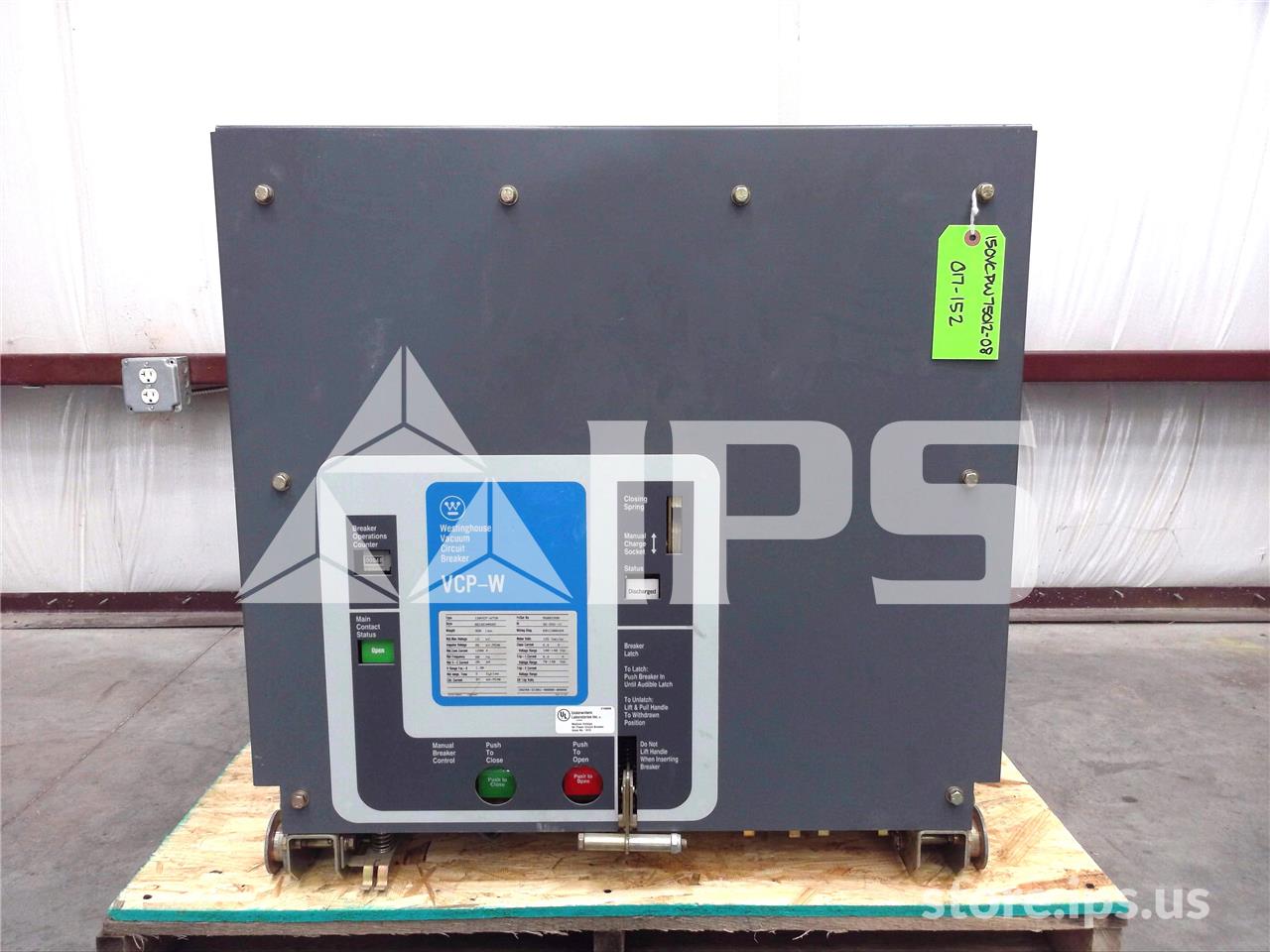 1200 Amps WH 150vcp-w 750 (150vcp-w 750) 125 Volts DC Control, 28k Amps Sc, Bottle# Wl34854b - Image 1