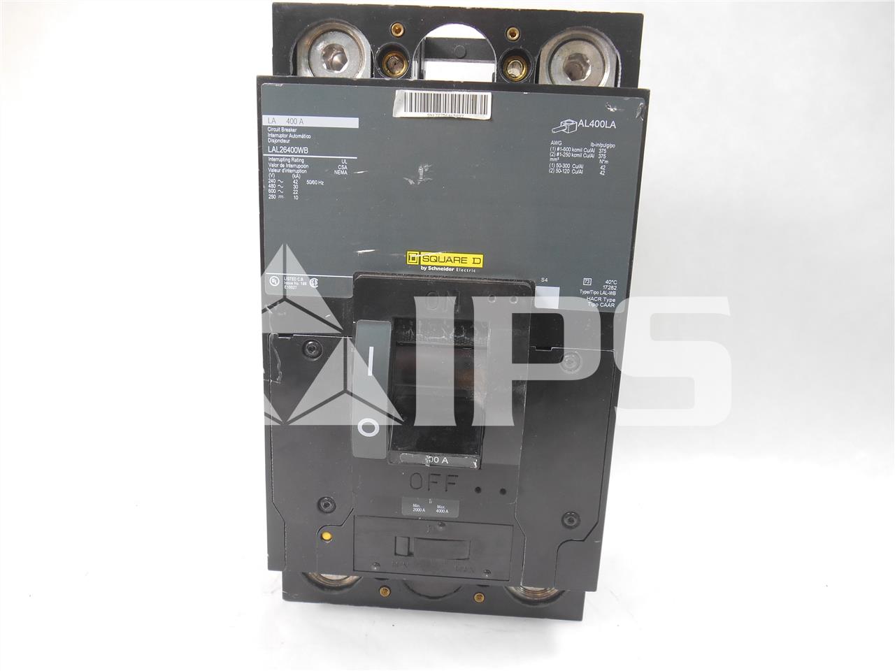 Square D Lal Mccb Two Pole 400at - Image 1