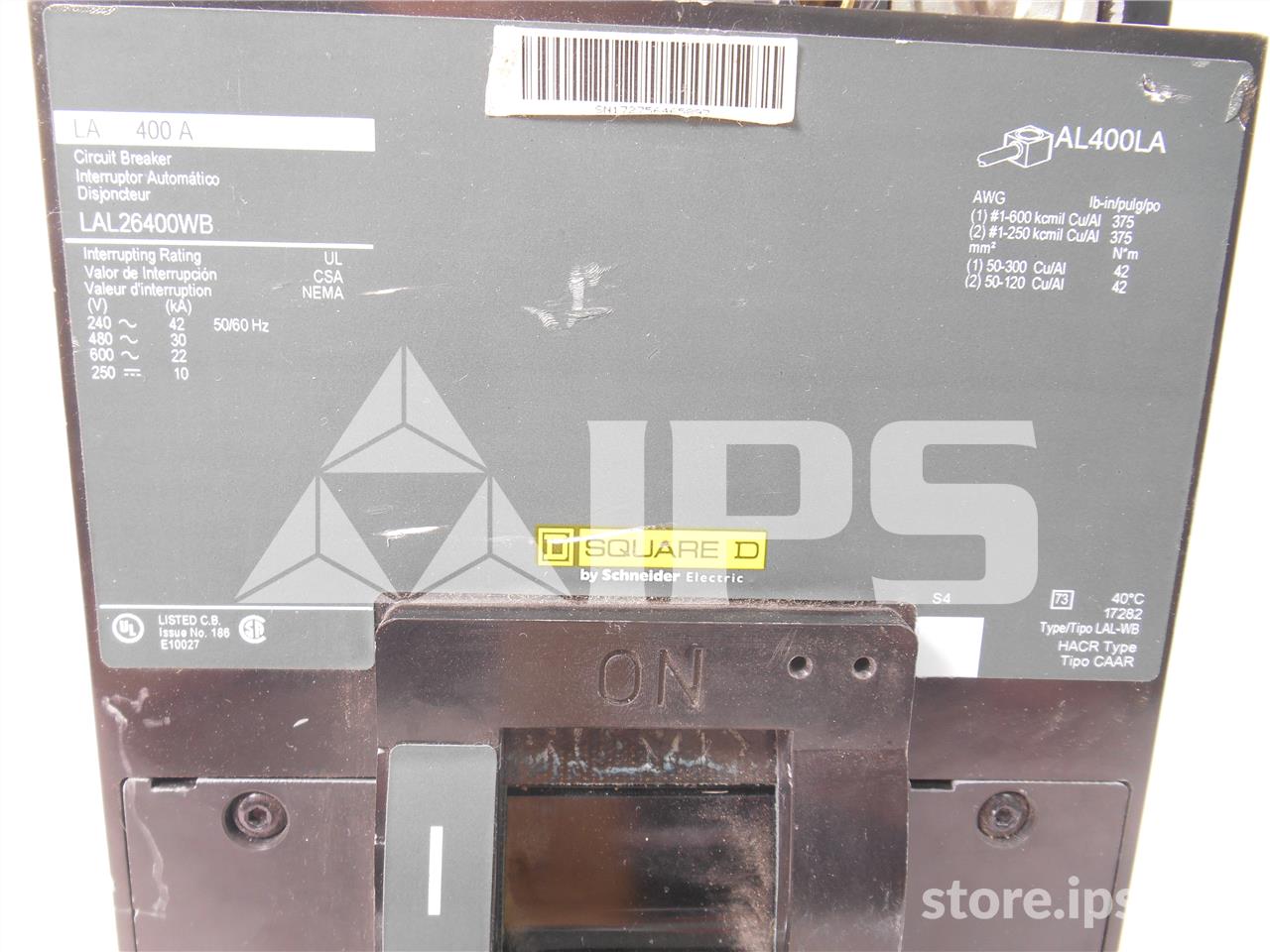 Square D Lal Mccb Two Pole 400at - Image 2