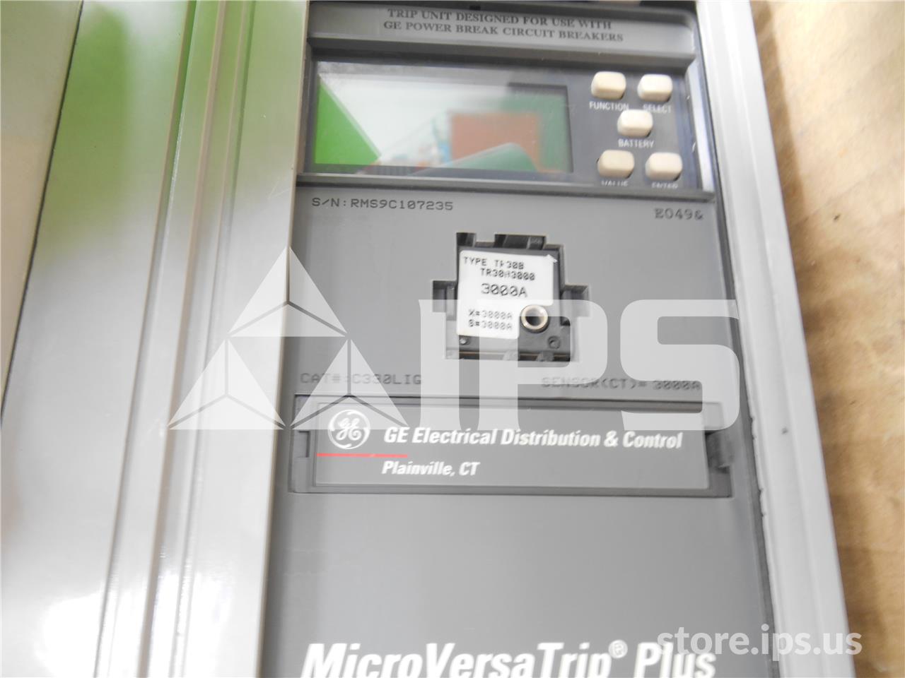 3000 Amps GE Tp Power Break Eo/bi (tp3030) 120 Volts AC Control, Mvt Plus Lig, 3000 Amps Ct, 3000 Amps Rp - Image 3