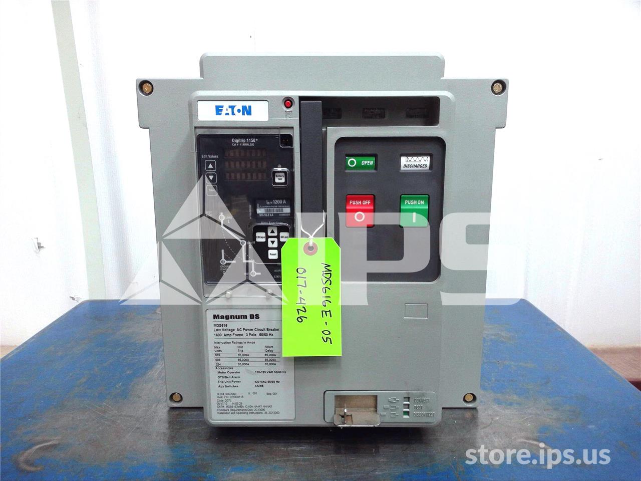 1600 Amps Ch Mds6163wea121gana44ynnnax Eo/do (mds616) 120 Volts AC Control With 48 Volts DC Second Shunt - Image 1