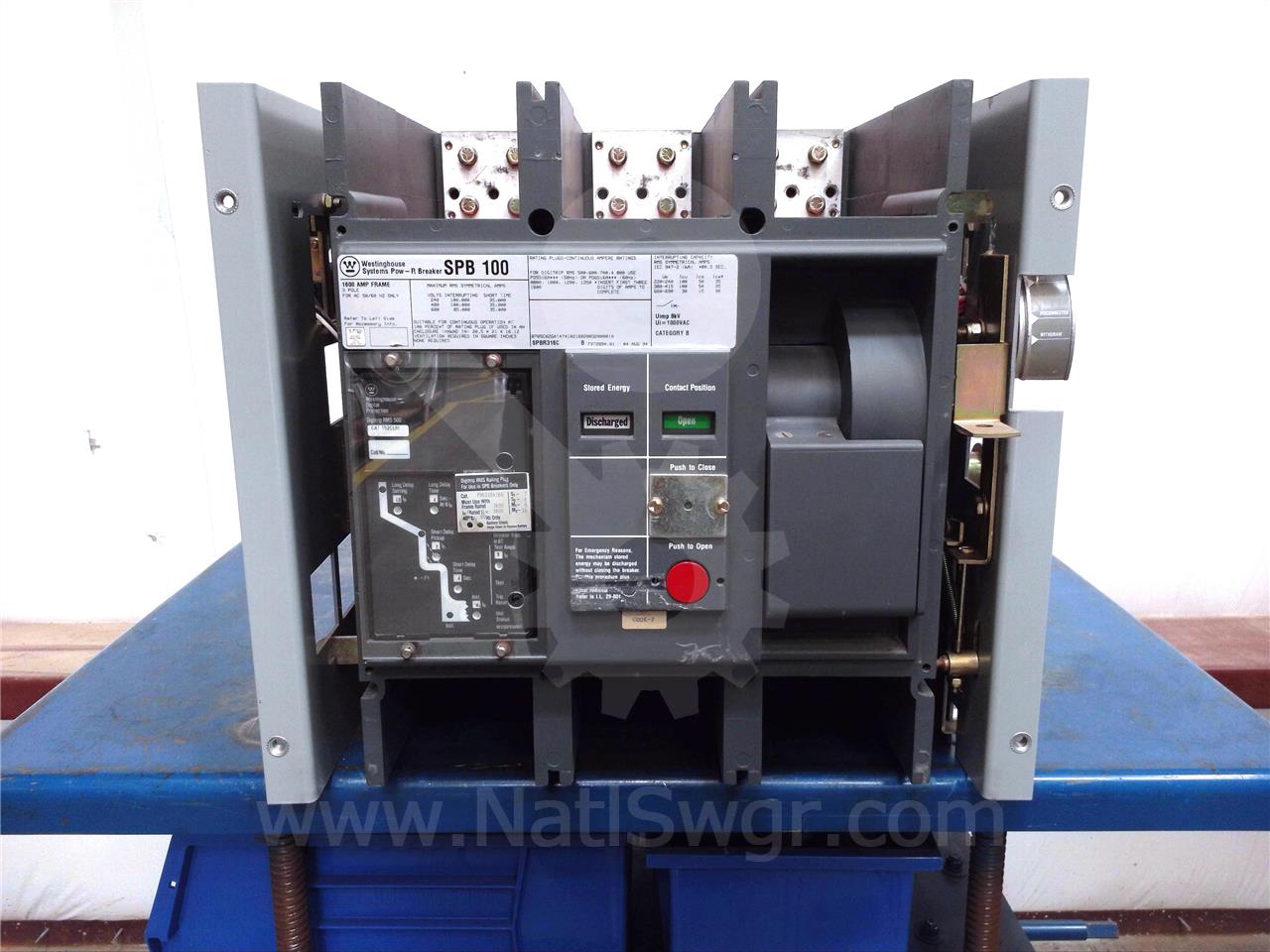 1600 Amps WH Spb-100 Eo/do (spb100) 120 Volts AC Control, Digitrip Rms 500 Lsi, 1600 Amps Rp, 1600 Amps Ct - Image 9