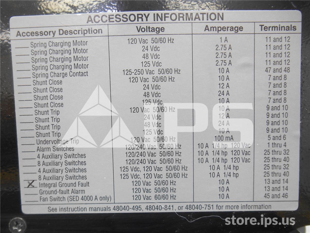 800 Amps Square D Sed36800lsg Mo/do (sed36800) Micrologic Series B Lsig, 800 Amps Ct, Arp063 Rp - Image 2