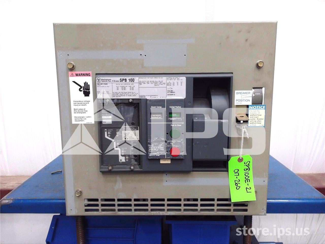 1600 Amps WH Spb-100 Eo/do (spb100) 120 Volts AC Control, Digitrip Rms 500 Lsi, 1600 Amps Rp, 1600 Amps Ct - Image 1