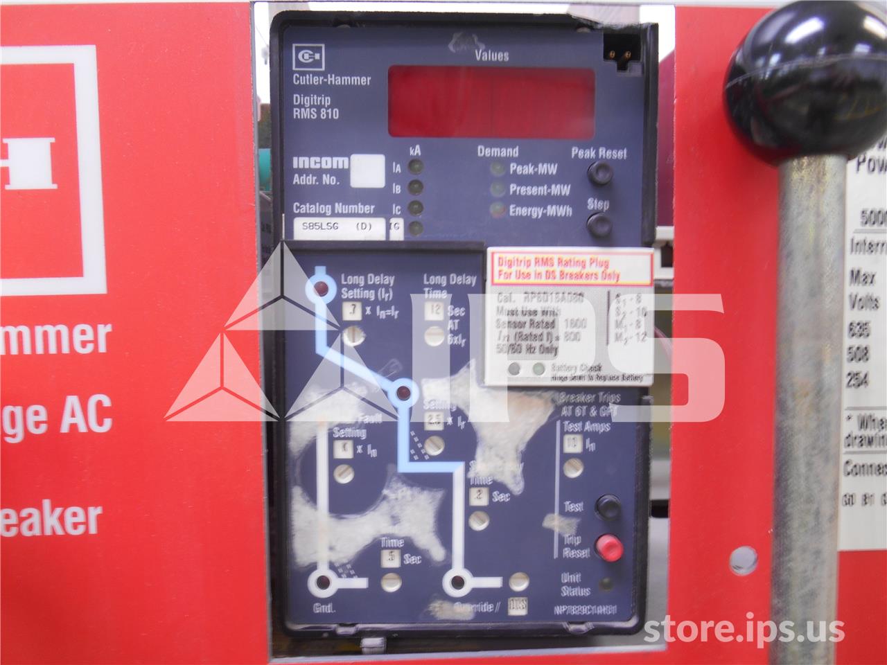 5000 Amps Ch Dsii-850 Mo/do Digitrip Rms 810 Lsg, 800 Amps Rp, 5000 Amps Ct, Atr, Communication, Ptm - Image 2