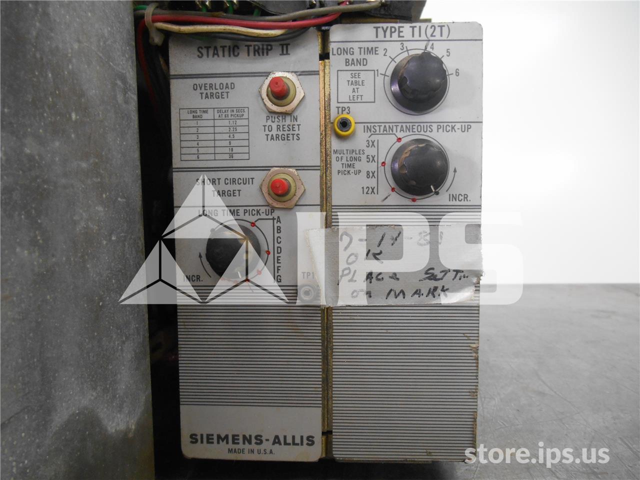 600 Amps Sa Laf-600a Mo/do Static Trip Ii Li, 600 Amps Ct, 800 Amps Fuse - Image 2