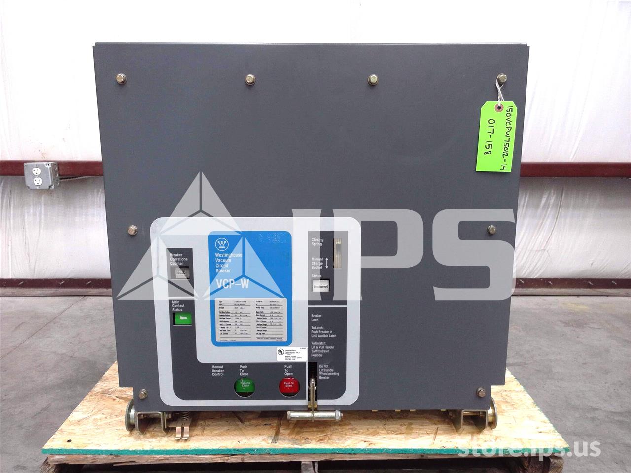 1200 Amps WH 150vcp-w 750 (150vcp-w 750) 125 Volts DC Control, 28k Amps Sc, Bottle# Wl34854b - Image 1