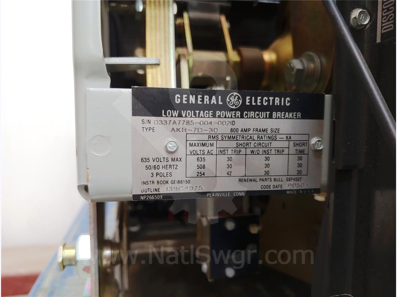 800 Amps GE Akr-7d-30 Eo/do (akr-_d-30) 120 Volts AC Control, 24 Volts DC Trip, Mvt Rms-9 Lsi, 800 Amps Ct - Image 6