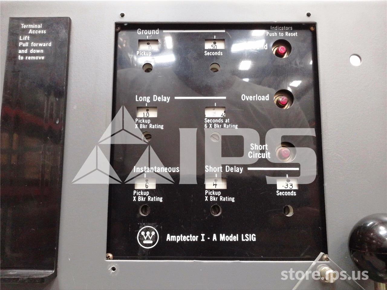 2000 Amps WH Ds-420 Eo/do 48 Volts DC Control, Amptector I-a Lsig, 2000 Amps Ct - Image 4