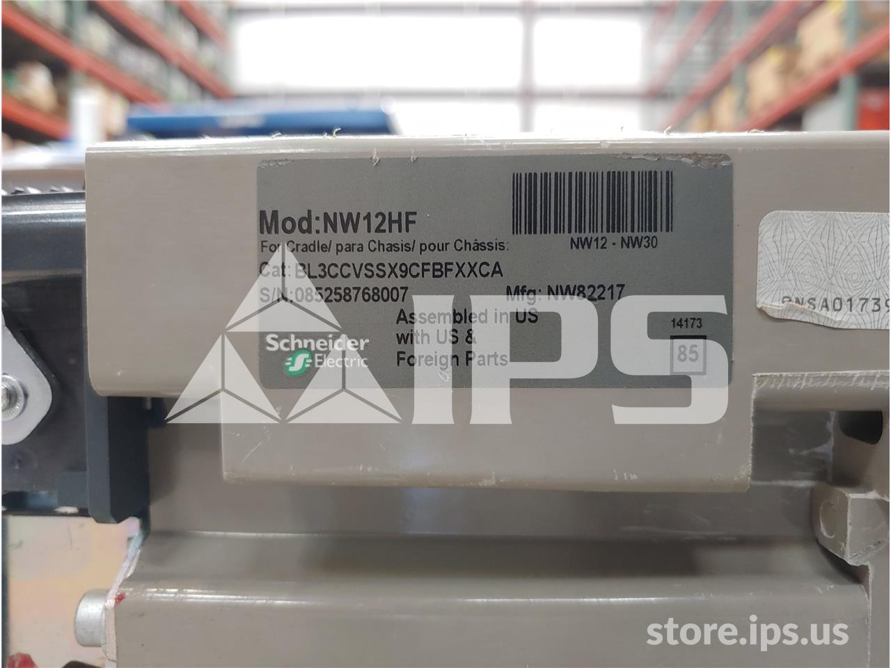 1200 Amps Square D Masterpact Nw12 Hf Eo/bi Bl3ccvssx9cfbfxxca Unused Surplus 120 Volts AC Control, 24 Volts - Image 2