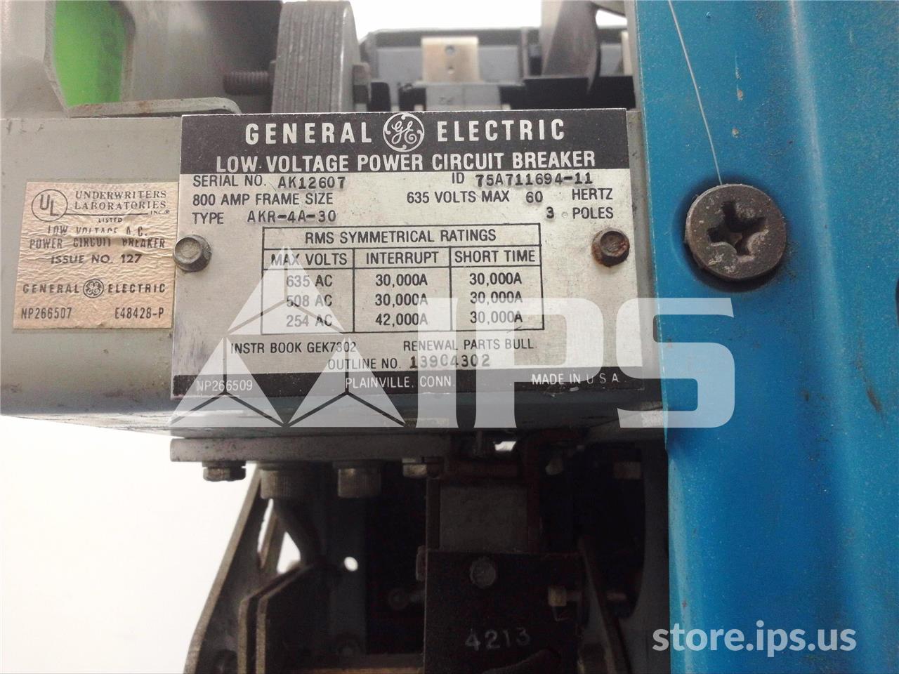 800 Amps GE Akr-4a-30 Mo/do (akr-_a-30) Ecs Li, 600 Amps Ct - Image 5
