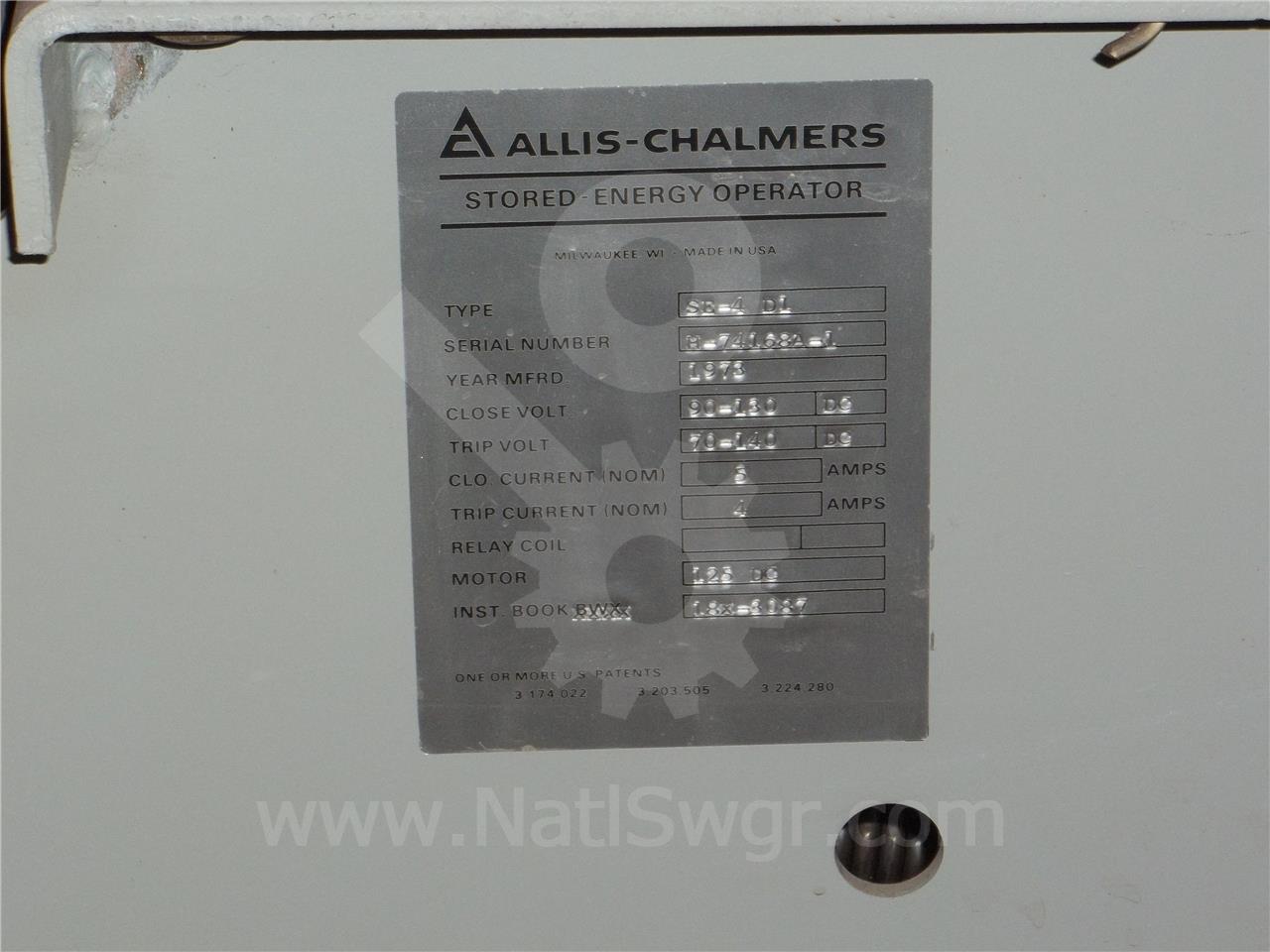 1200 Amps Sa Ma-250c (ma250) Se4d1, 125 Volts DC Controls - Image 6