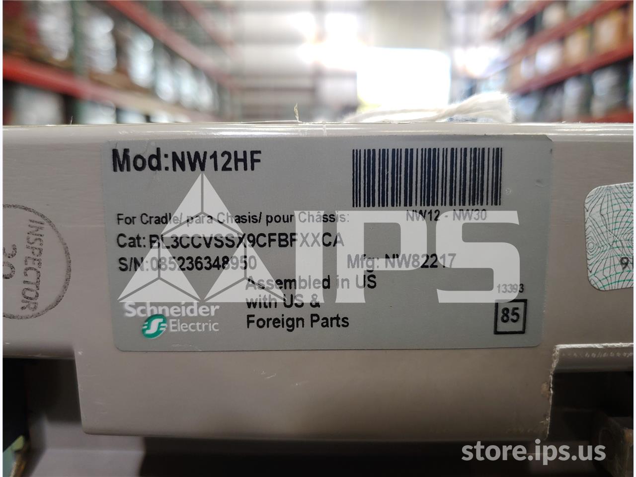 1200 Amps Square D Masterpact Nw12 Hf Eo/bi Bl3ccvssx9cfbfxxca Unused Surplus 120 Volts AC Control, 24 Volts - Image 2