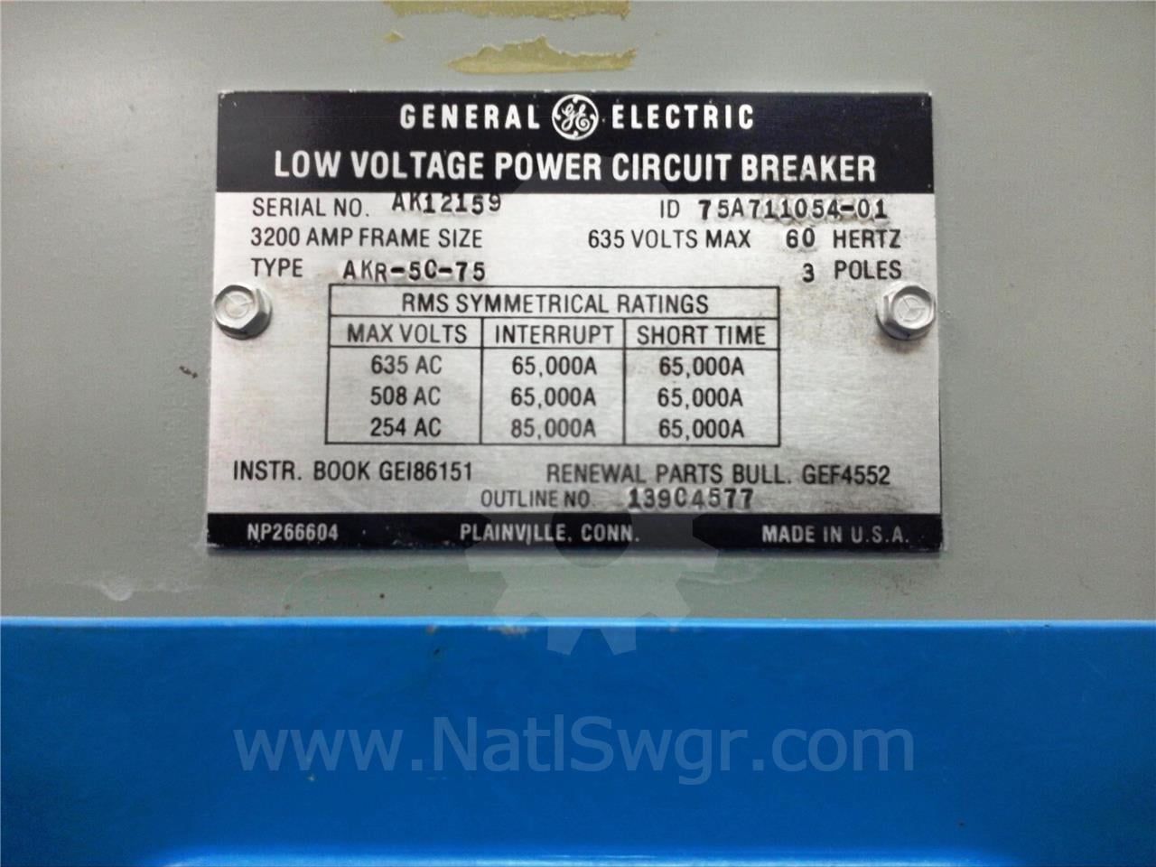 3200 Amps GE Akr-5c-75 Eo/do (akr-_c-75) Parts Unit - Image 6