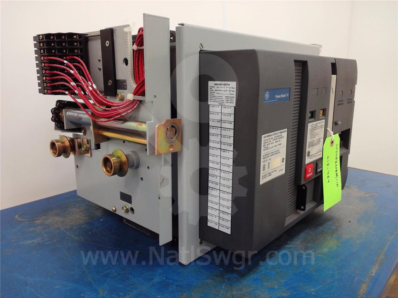 800 Amps GE Ssd Power Break Ii Mo/do (ssd08) Mvt Plus Lsi, 800 Amps Ct, 800 Amps Rp, 48 Volts DC Uv - Image 7