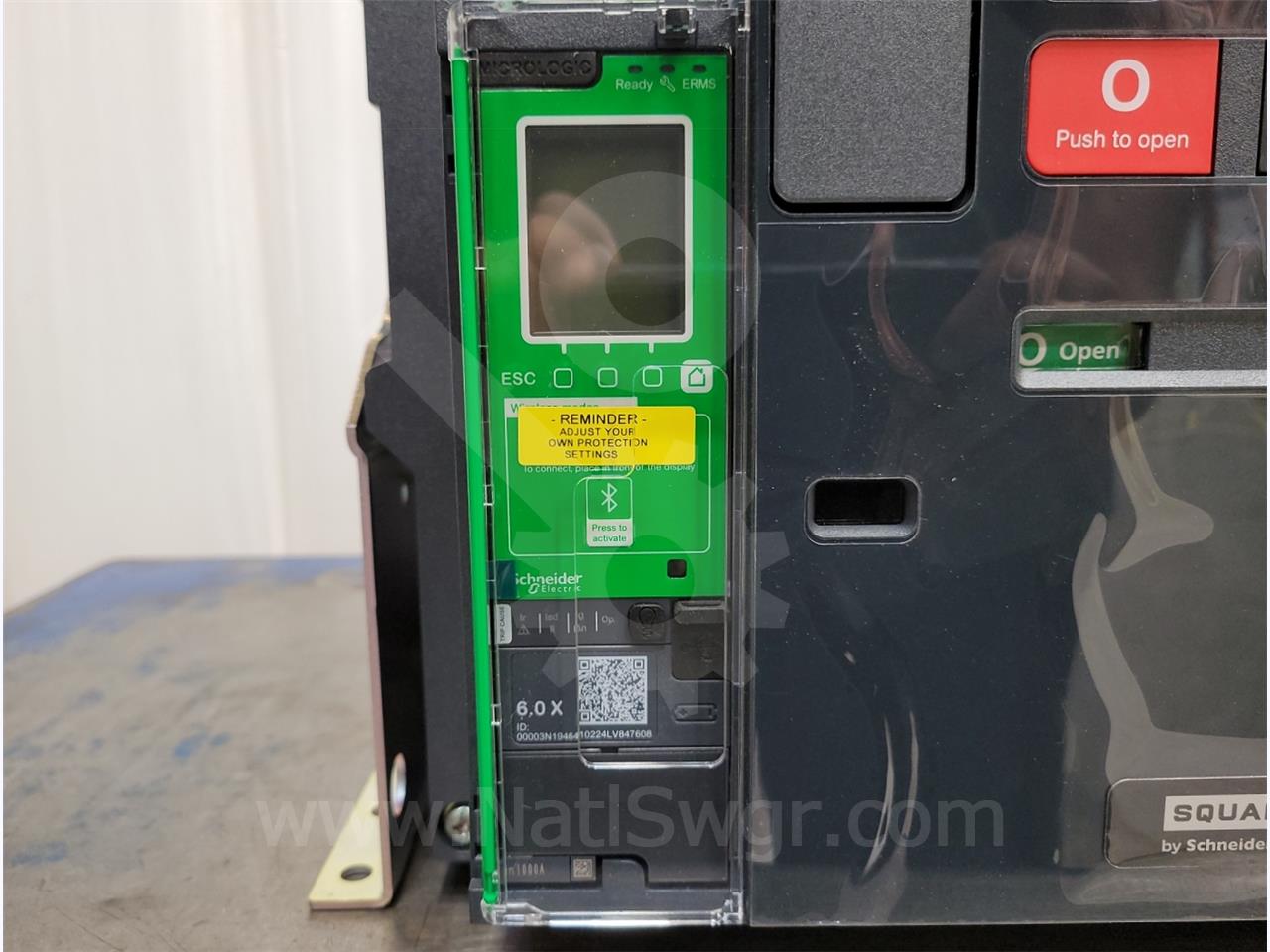 1200 Amps Square D Masterpact Mtz2 12n Eo/do Unused Surplus (mtz212n) 120 Volts AC Control, Micrologic 6.0 X - Image 6