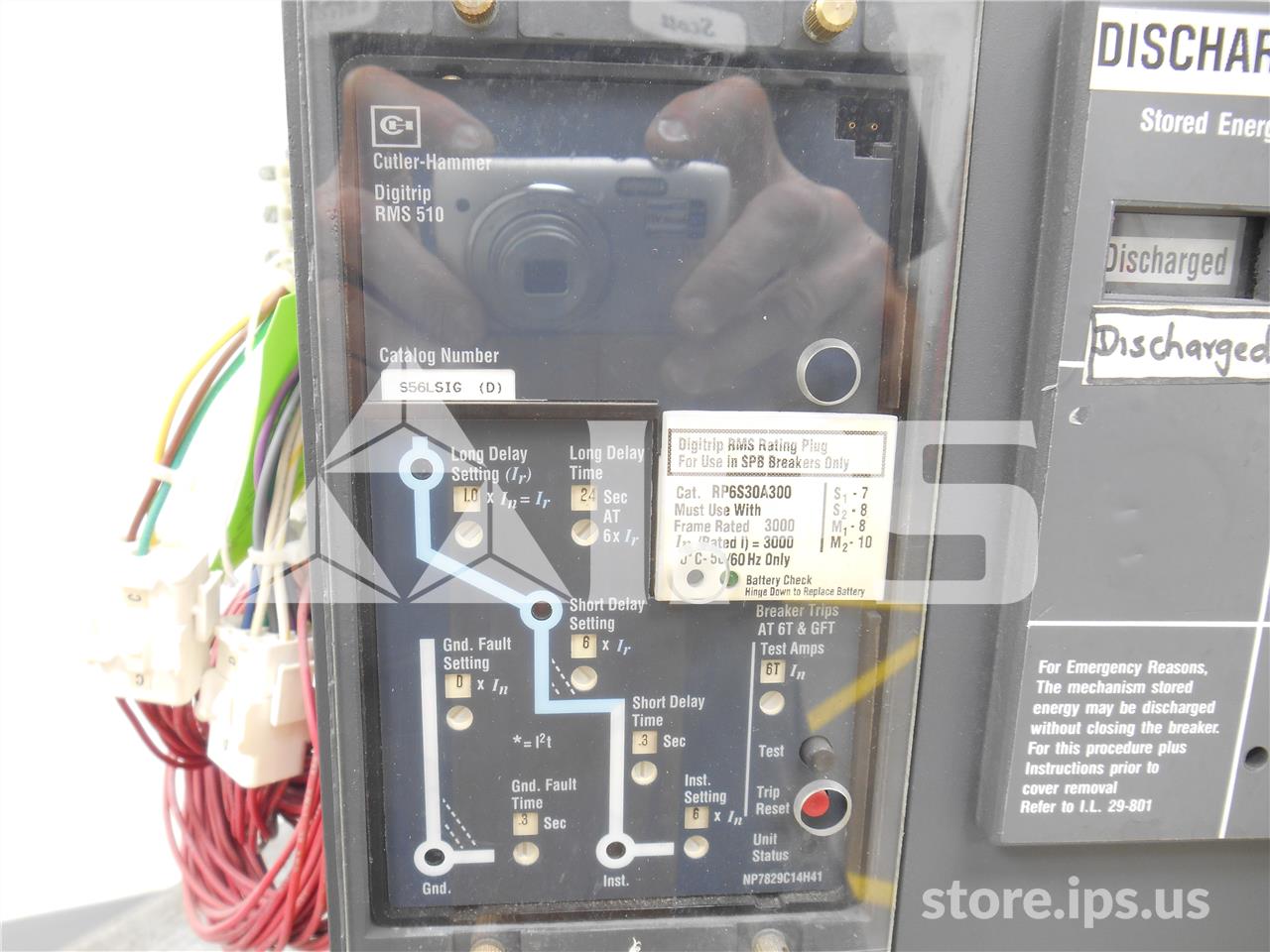 3000 Amps WH Spb-100 Mo/bi (spb100) Digitrip 510 Lsig, 3000 Amps Rp, 3000 Amps Ct - Image 3