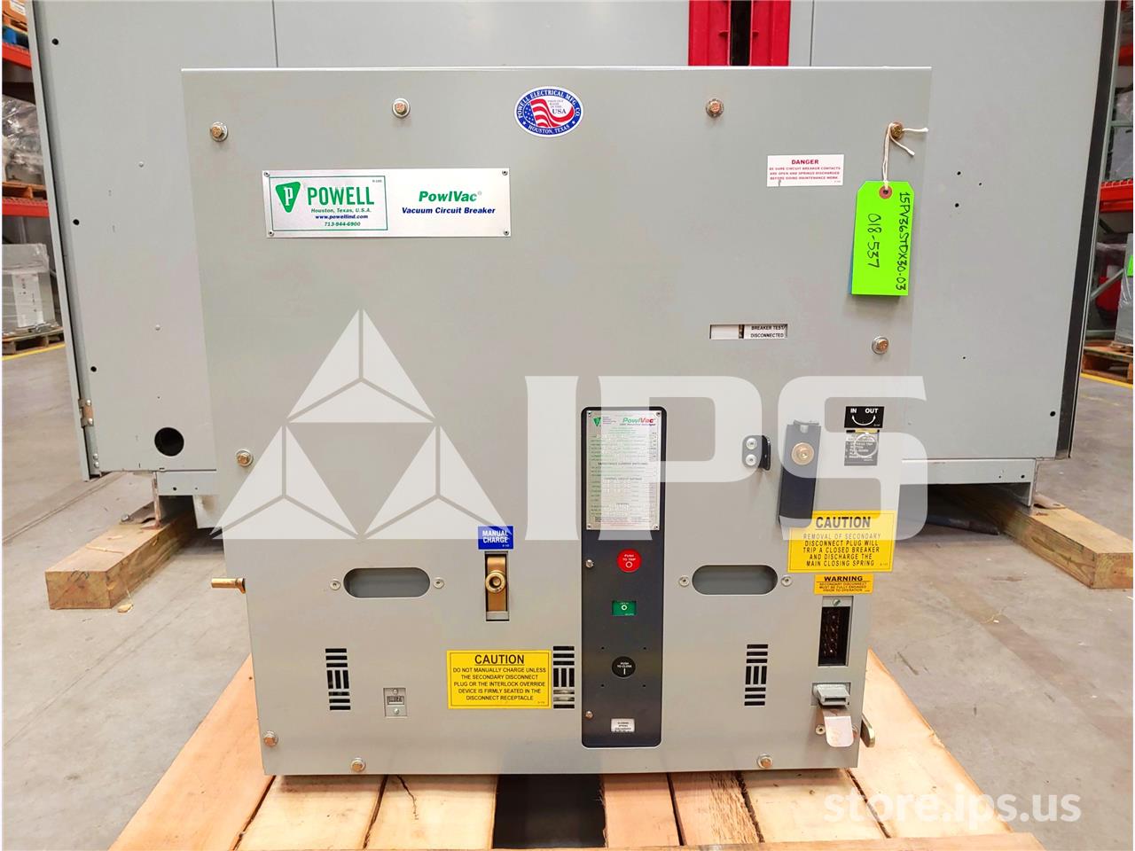 3000 Amps Pwl 15pv36stdx Pvs8 750mva/36k Amps Unused Surplus (15pv36) 125 Volts DC Control - Image 1