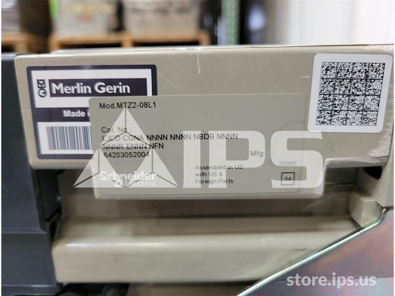 800 Amps Square D Masterpact Mtz2 08l1 Eo/do Unused Surplus (mtz208l1) 120 Volts AC Control, 24 Volts AC - Image 5