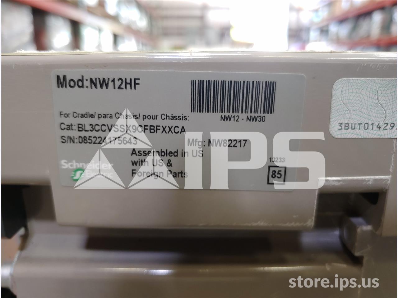 1200 Amps Square D Masterpact Nw12 Hf Eo/bi Bl3ccvssx9cfbfxxca Unused Surplus 120 Volts AC Control, 24 Volts - Image 2