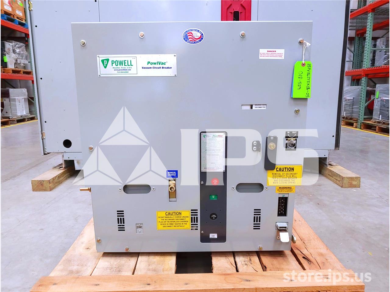 1200 Amps Pwl 15pv36stdx Pvs8 750mva/36k Amps Unused Surplus (15pv36) 125 Volts DC Control - Image 1