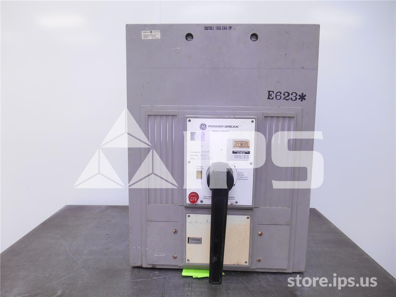 2500 Amps GE Tps Power Break Mo/bi (tps25) 2500 Amps Magnetrip 70-100 Percent, 120 Volts AC Shunt Trip - Image 1