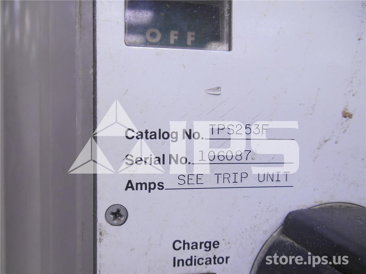 2500 Amps GE Tps Power Break Mo/bi (tps25) 2500 Amps Magnetrip 70-100 Percent, 120 Volts AC Shunt Trip - Image 4