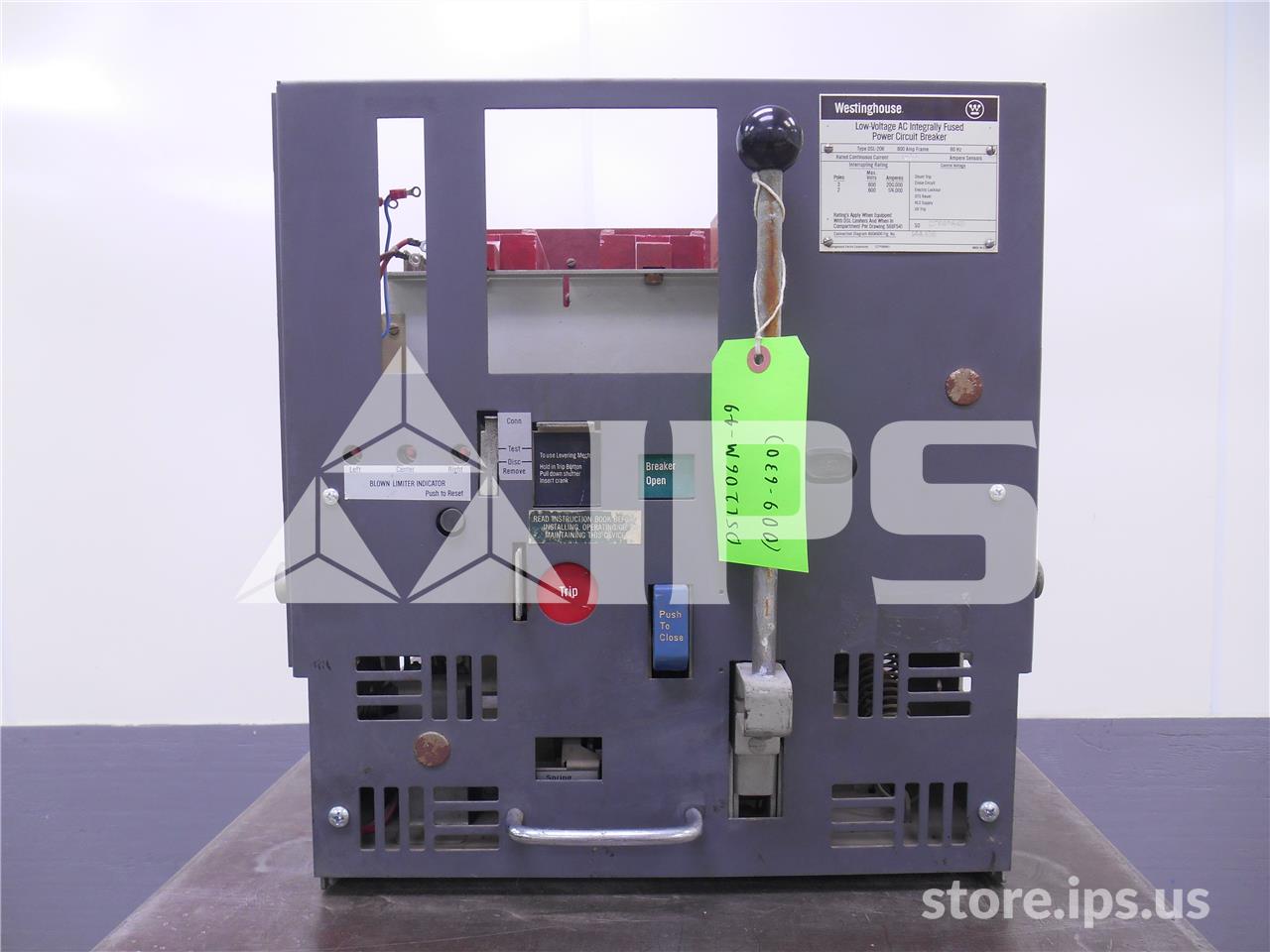 800 Amps WH Dsl-206 Mo/do Amptector Ii -a Model Se, 800 Amps Ct - Image 1