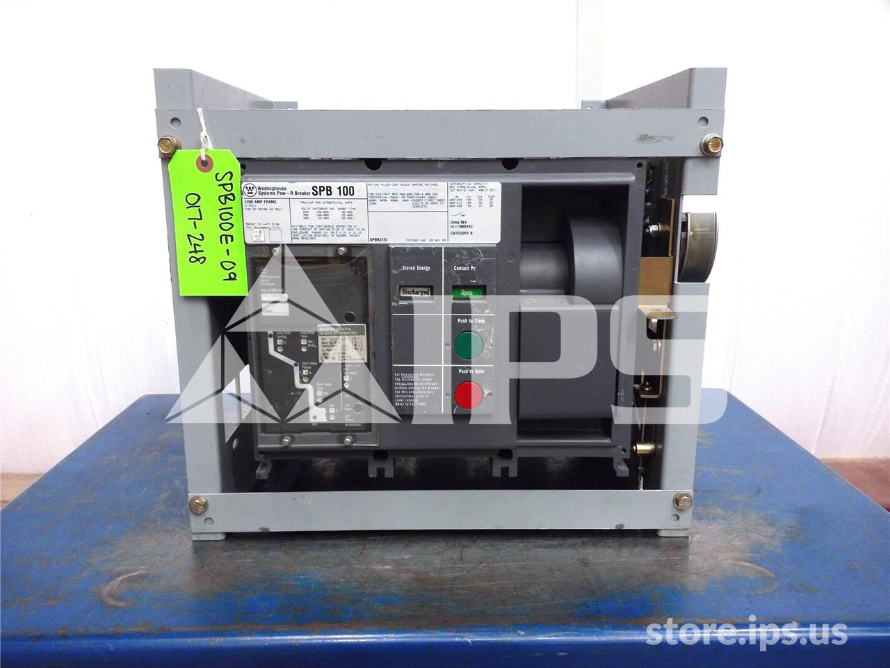 1200 Amps WH Spb-100 Eo/do (spb100) 120 Volts AC Control, Digitrip Rms 500 Lsi, 1200 Amps Rp, 1000 Amps Ct - Image 1