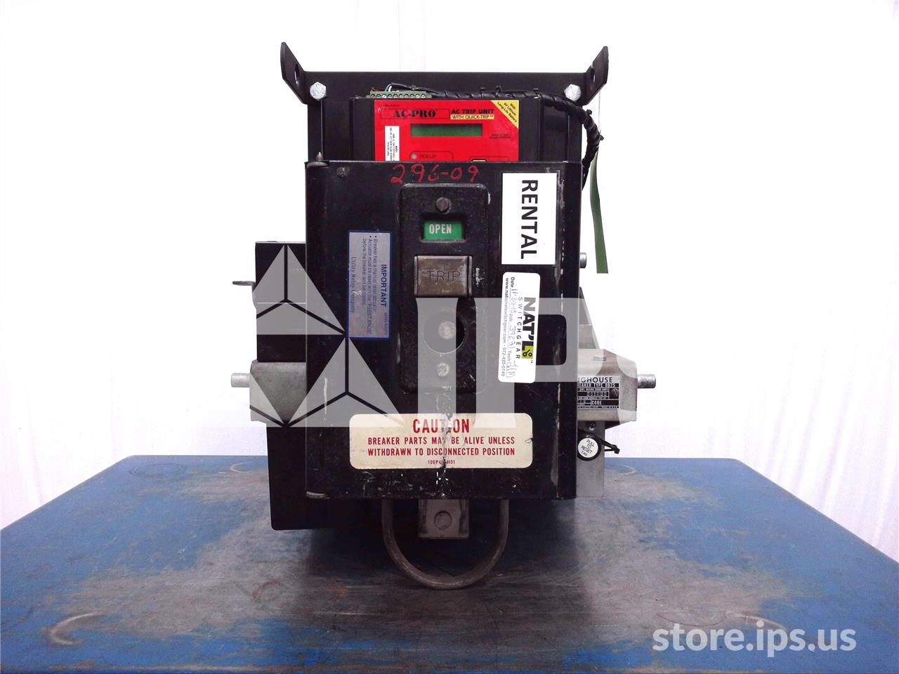 600 Amps WH Db-25 Eo/do 3p 125 Volts DC Control, AC Pro Qt Lsig, 300-600 Amps Ct - Image 1