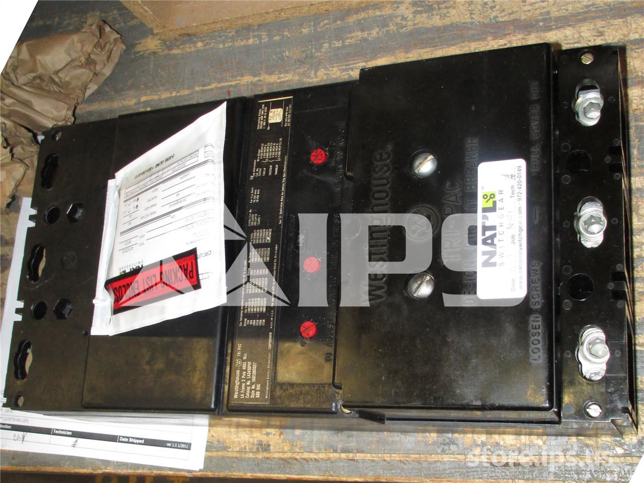 WH Tri-pac La Mccb 400at, 120 Volts AC St - Image 2