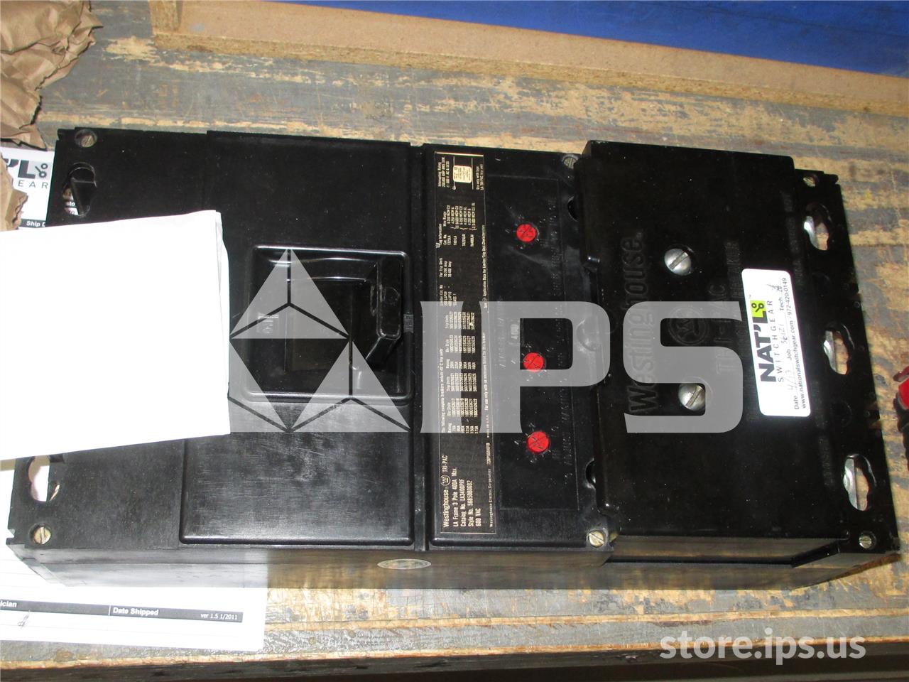 WH Tri-pac La Mccb 400at, 120 Volts AC St - Image 3