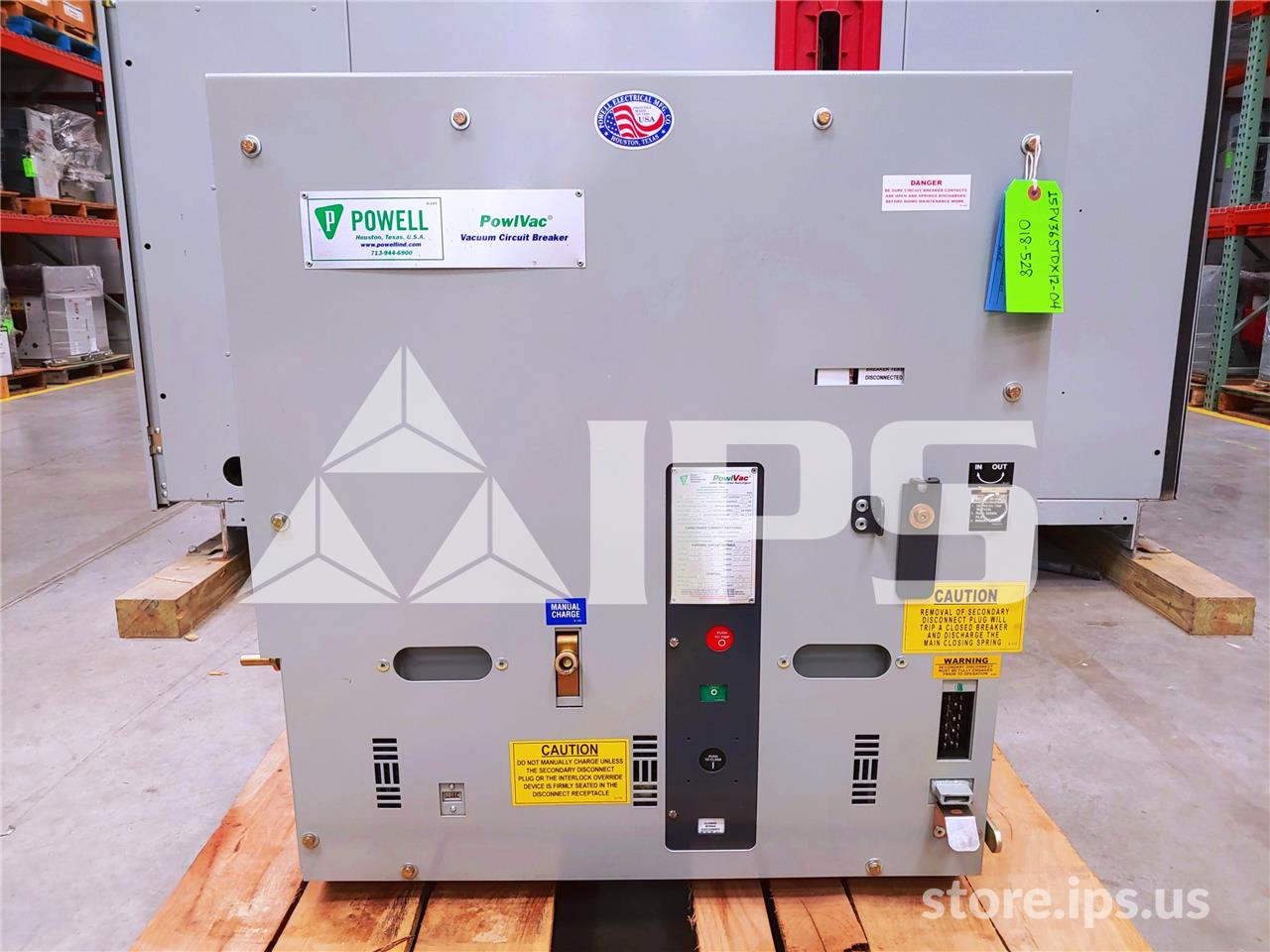 1200 Amps Pwl 15pv36stdx Pvs8 750mva/36k Amps Unused Surplus (15pv36) 125 Volts DC Control - Image 1