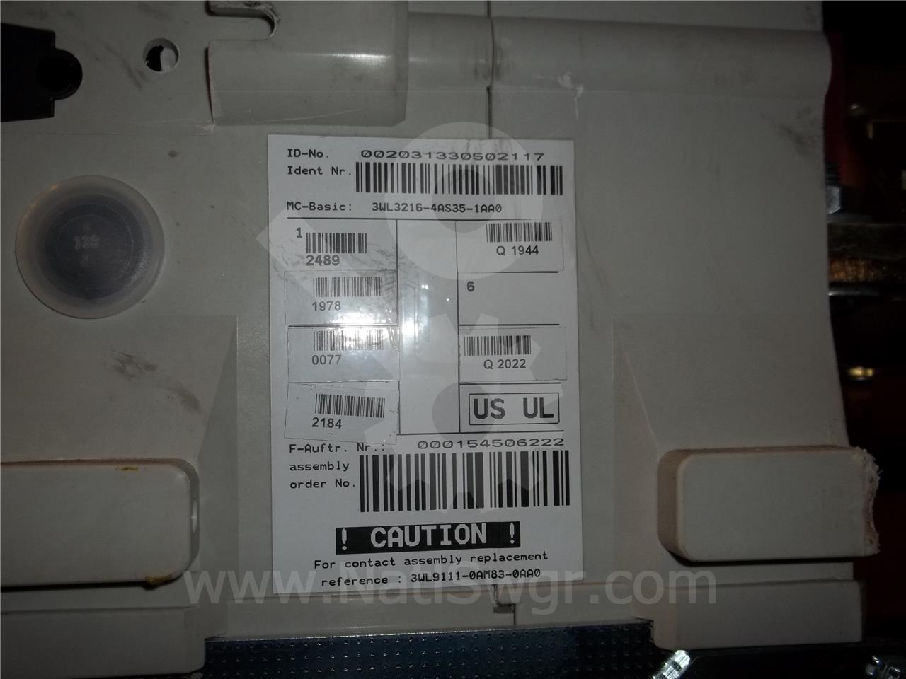 800 Amps Sa Wll2a308ngdxxxxxd Mo/do (wll2) Etu745 Lsi With Gfm Alarm/trip, 800 Amps Rp, 4 Stage Aux - Image 6