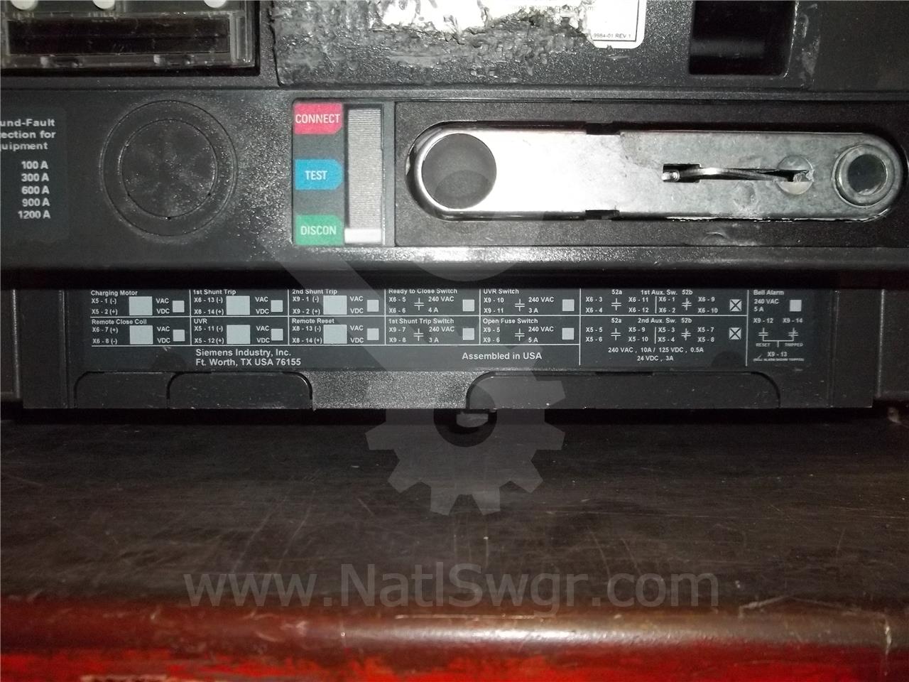 800 Amps Sa Wll2a308ngdxxxxxd Mo/do (wll2) Etu745 Lsi With Gfm Alarm/trip, 800 Amps Rp, 4 Stage Aux - Image 7