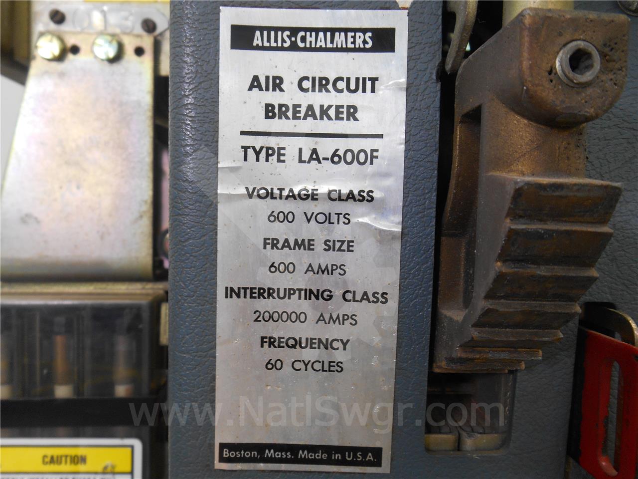 600 Amps AC La-600f Mo/do Static Trip Iii Ls, 600 Amps Ct, 800 Amps Fuse - Image 3