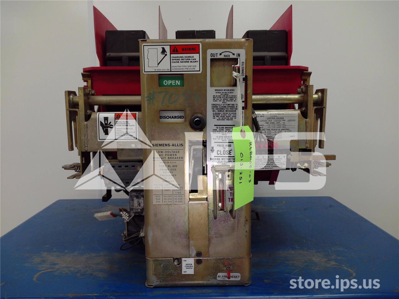 800 Amps Sa Rl-800 Eo/do 125 Volts DC Control, 200 Amps Ct, Dual Switch Bell Alarm - Image 1