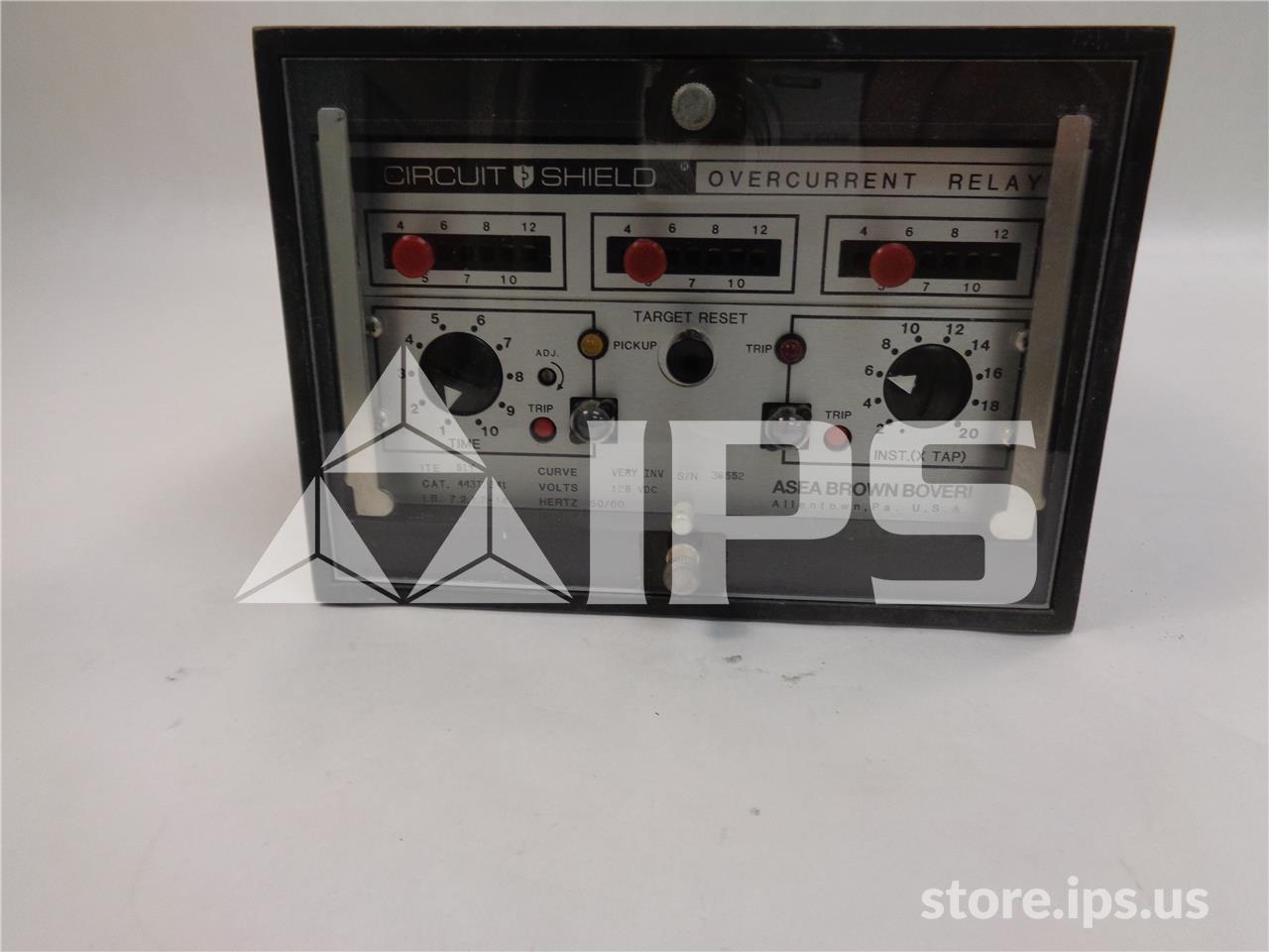 ABB 51y Ciruit Shield Over Current Relay 125vdc, 4-12 Amps Toc, 2-20 Amps Ioc - Image 1