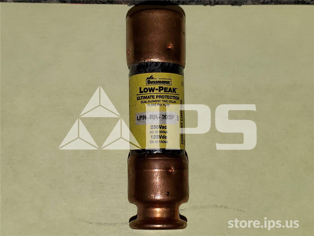 20 Amps Bussmann Current Limiting Fuse Time Delay, Low Peak - Image 1