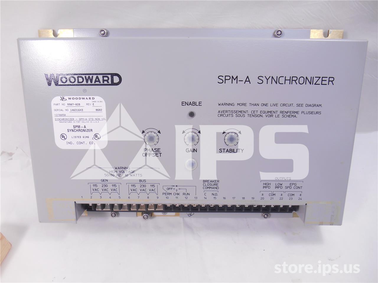 Woodward Spm A Synchronizer 115-230 Volts AC - Image 1