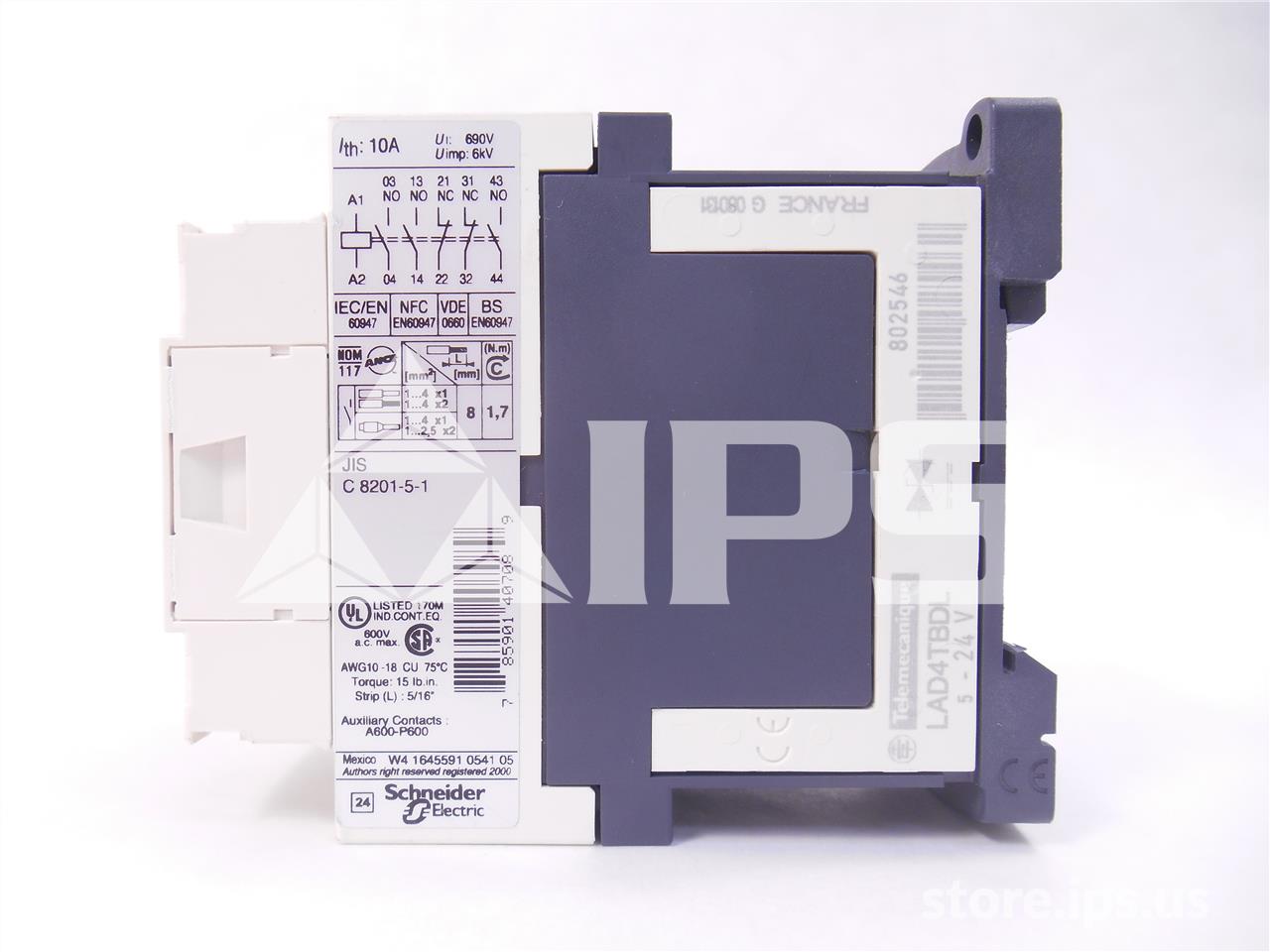 Square D, 24 Volts DC Cad32bl Control Relay 3no/2nc Low Consumption Coil - Image 4