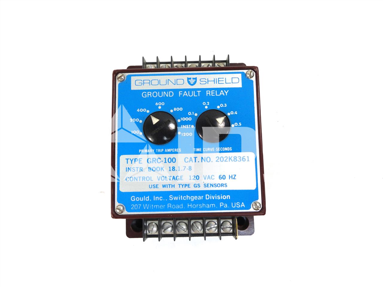 ABB Grc-100 Ground Shield Ground Fault Relay 120vac, 100-1200a, 0.033-0.5 Sec - Image 5